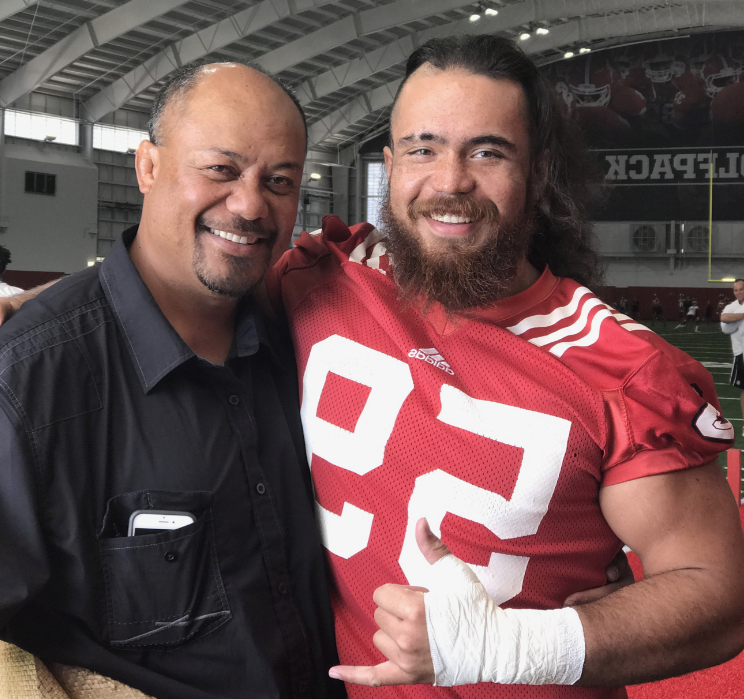 Sione and father